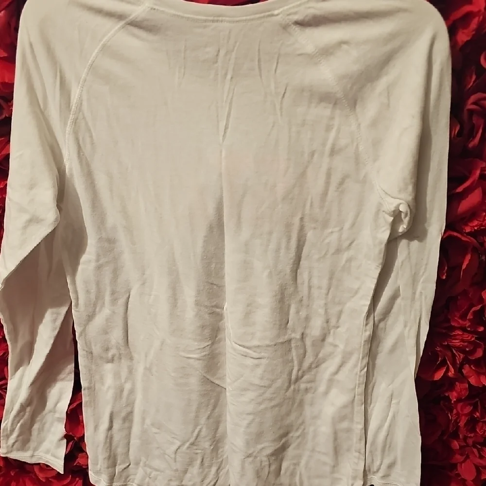 Justice White Long Sleeve with Colorful Logo